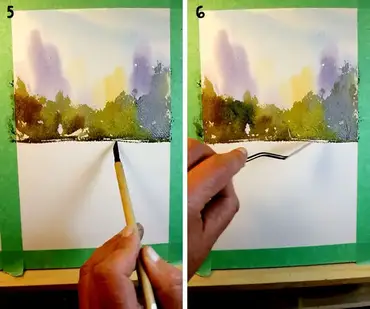 How To Paint Simple Watercolor Reflections