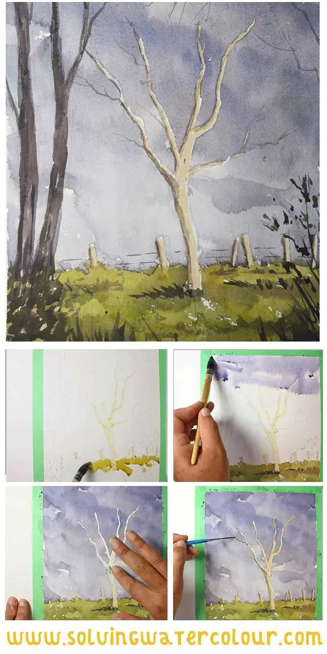 Tips For Using Masking Fluid In Watercolour Painting Solving Watercolour