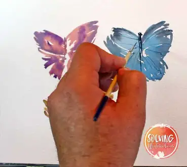 simple watercolor butterfly